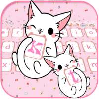 CUTE PINK KITTY Live Wallpaper Theme logo