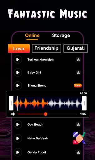Vido Lyrical Video Status Maker & Vigo Video App screenshot 6