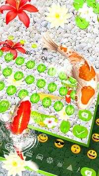 3D Lively Koi Fish Keyboard Them 🐟 screenshot 2