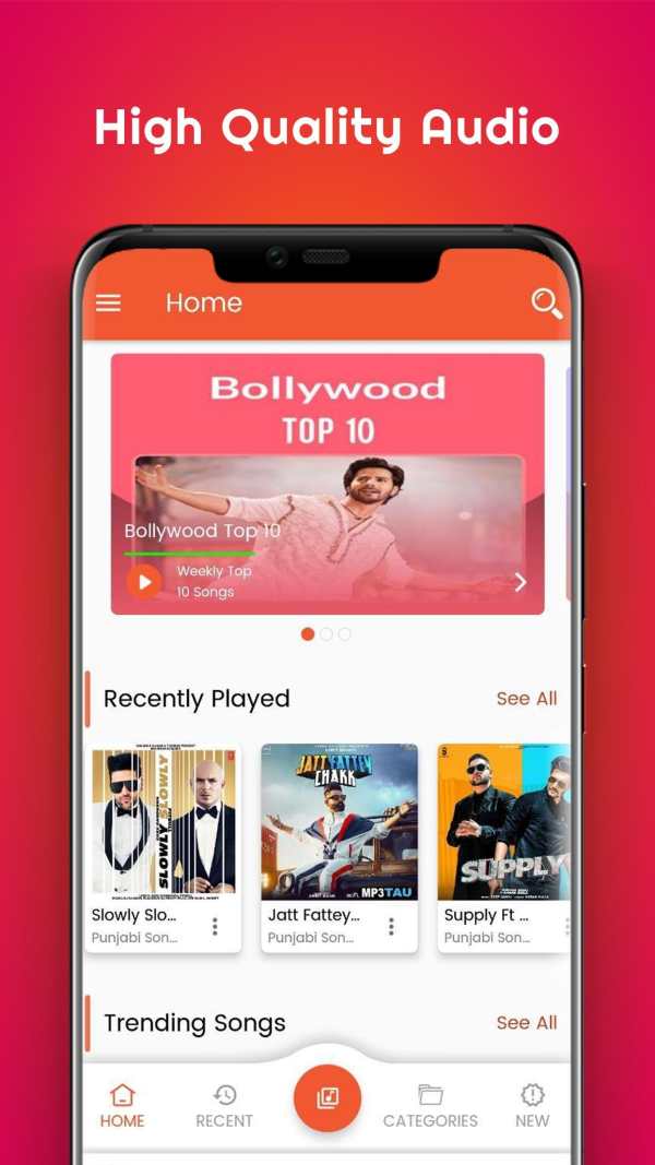 MP3Tau - Punjabi Haryanvi Hindi Music App screenshot 1