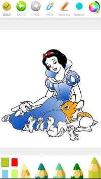 Coloring Books Flower and Snow White screenshot 5