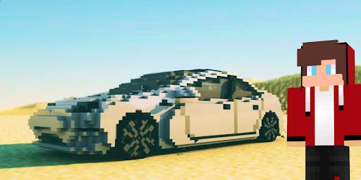 Tesla Model X Mod for Minecraft screenshot 1