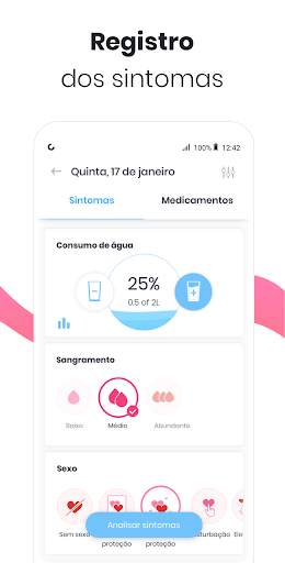 Calendário menstrual MIA - Ovulação e menstruação screenshot 5