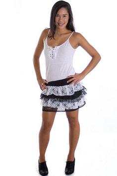 Black and White Mini Skirt screenshot 3