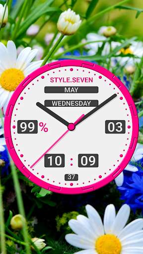 Animated Analog Clock-7 screenshot 2