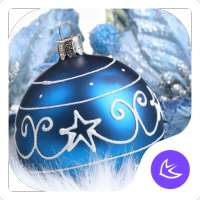 Blue shine ball APUS launcher theme & HD wallpaper on 9Apps