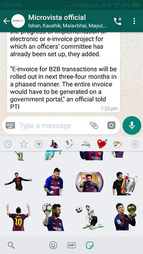 Messi Stickers For WhatsApp screenshot 3