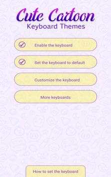 Cute Cartoon Keyboard Themes screenshot 6