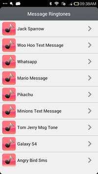 Message Ringtones screenshot 1