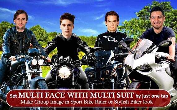 Man Moto Bike Rider Dual Photo Editor screenshot 5