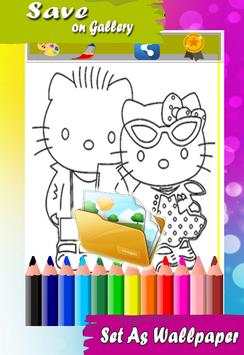 Coloring Pages Funny Hello Kity screenshot 4