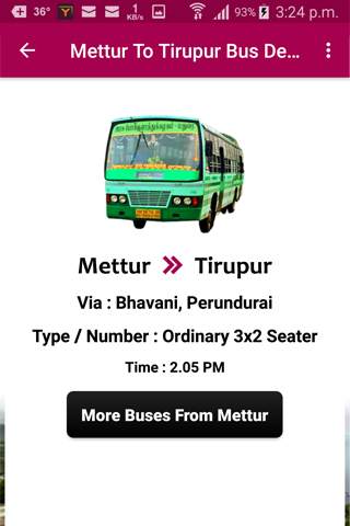 Mettur Bus Info screenshot 6