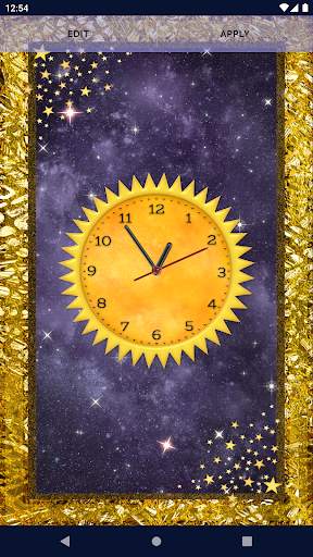 Space Clock Live Wallpaper screenshot 3