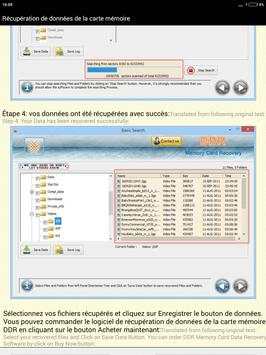 Récupération de données de la carte mémoire Help 16 تصوير الشاشة