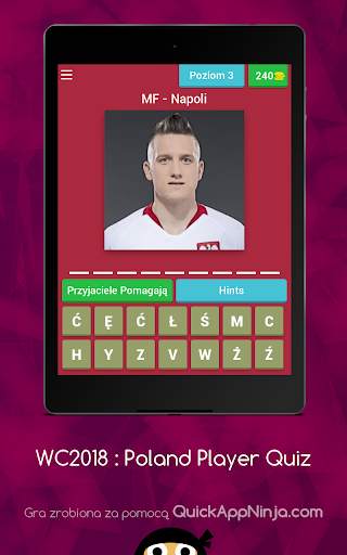 Mistrzostwa Świata 2018 : Polska Piłkarz Quiz screenshot 2