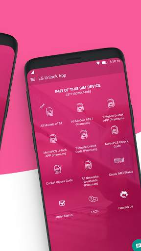 Free Unlock Network Code for LG SIM screenshot 2