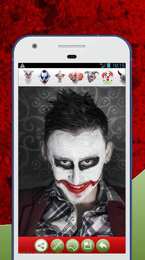 Scary Clown Face Photo Editor screenshot 1