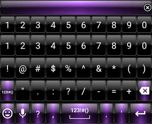 Keyboard Theme Dusk Black Purple स्क्रीनशॉट 4