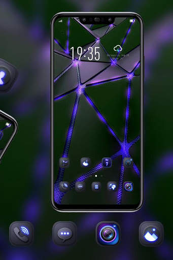 Abstract technology lighting theme REDMI Y2 screenshot 3