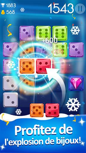Jewel Games－Jeu Fusionner Dés screenshot 3