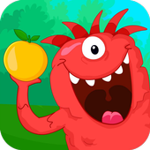 Fruits Jigsaw Puzzles For Kids - Feed The Monsters icon