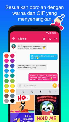 Mint Messenger - Chat And Sms screenshot 6