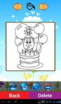 Birthday Coloring Games screenshot 3