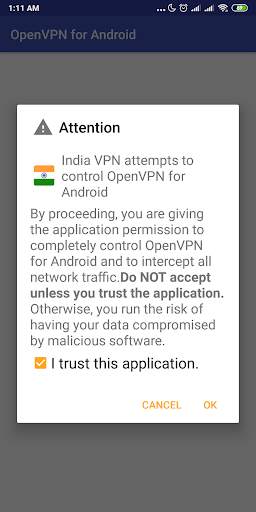 India VPN - Plugin for OpenVPN screenshot 3