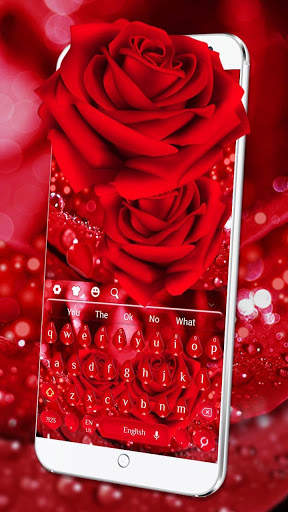 Beautiful Red Rose Keyboard screenshot 2