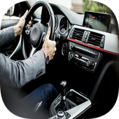 How to drive a car icon
