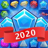 Jewels crush 2020 - Match 3 Puzzle Free Game logo