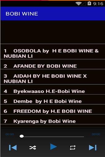 BOBI WINE all songs offline screenshot 3