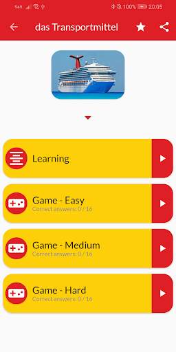 Learn German vocabulary free screenshot 2