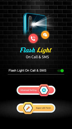 Flashlight on Call and SMS- Flash Alert screenshot 1