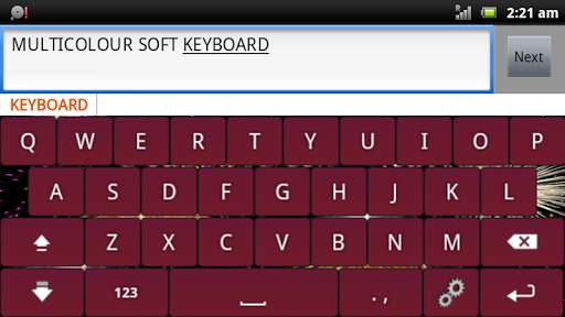 Multicolor Soft Keyboard Free screenshot 2