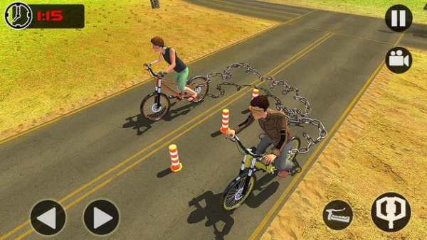Chained Bicycle: Real Furious Highway Racing Games screenshot 4