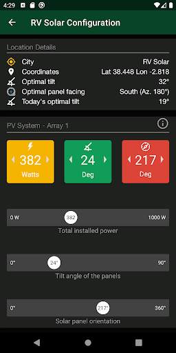 PV Solar Forecast Lite - for small PV Systems screenshot 2