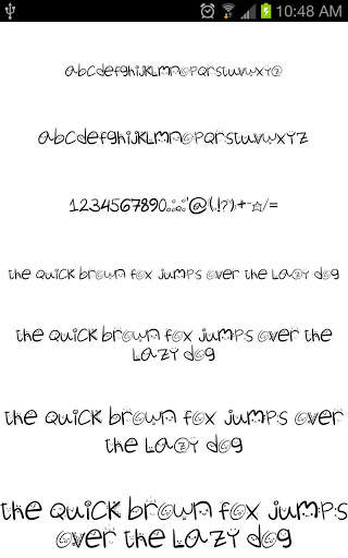 Hand per FlipFont gratis screenshot 3