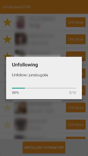Unfollow Users screenshot 3