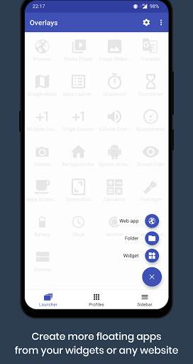 Overlays - Floating Launcher screenshot 2