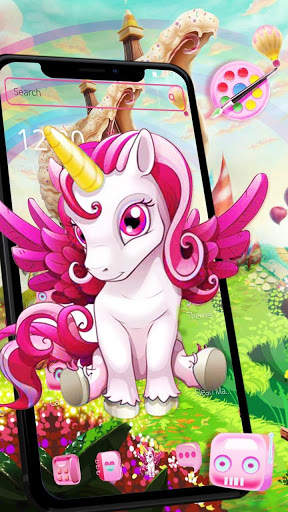 Cute unicorn theme list screenshot 1
