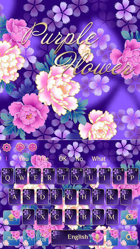 Purple Flower keyboard screenshot 4