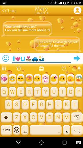 Happy Cheese Emoji Keyboard Theme स्क्रीनशॉट 1