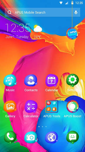 Wonderful Color APUS Launcher theme screenshot 1
