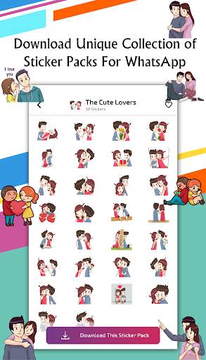 Love Couple Stickers for WhatsApp - WAStickerApps screenshot 3