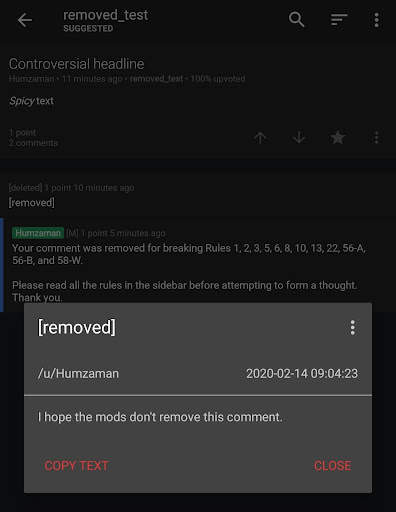 [removed] for reddit screenshot 3