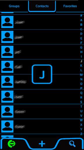 THEME NEON BLUE FOR EXDIALER screenshot 3