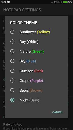 NOTEPAD Simple AdFree screenshot 7