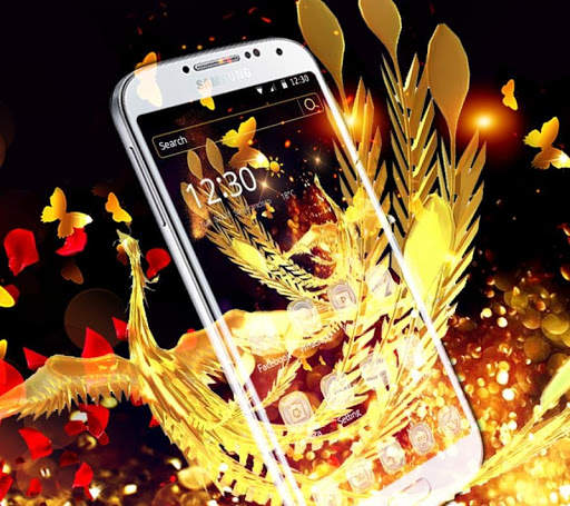 Hell Flame Wallpaper Fire Flame Bird Theme screenshot 4