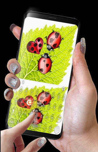 Ladybirds Hearts Keyboard Theme screenshot 6